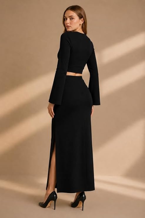 Women's Wrap Neck Co Ord Set