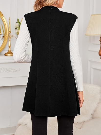 Women's Sleeveless Long Vest