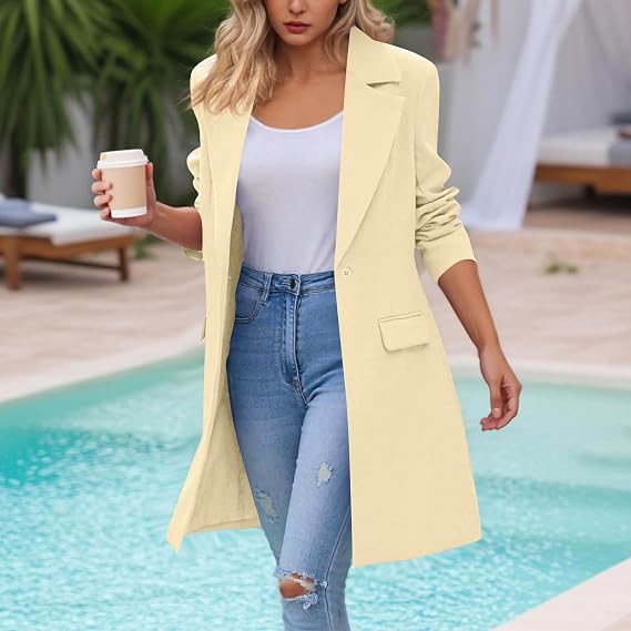 Women's Longline Blazer Coat